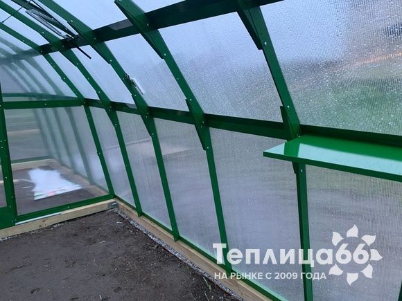 Теплица Рада Байкал из поликарбоната, 3x4 метра